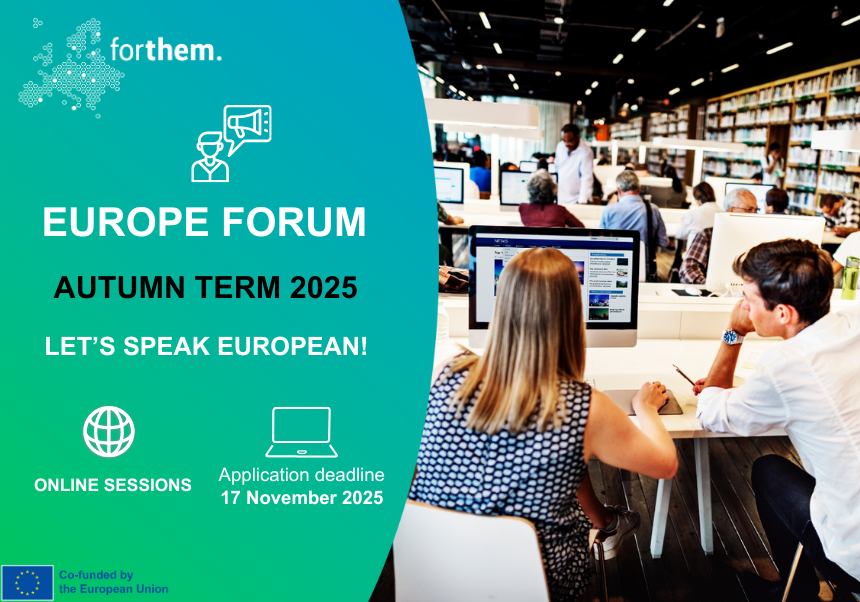 ARRIBA LA 5a EDICIÓ DEL EUROPE FORUM. TARDOR 2025.